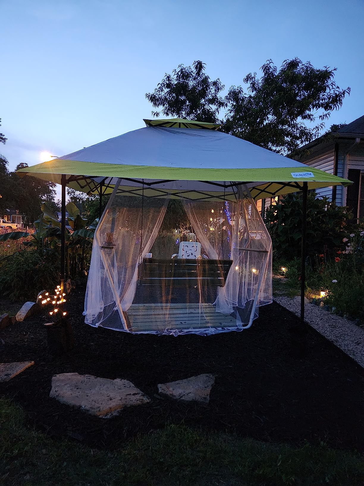 Quictent 12'x12' Pop up Gazebo Canopy Tent, One Person Set up Portable Instant Folding Shelter, Outdoor Canopy Tent with Extra Shade for Backyard, Patio, Party customer photo 1