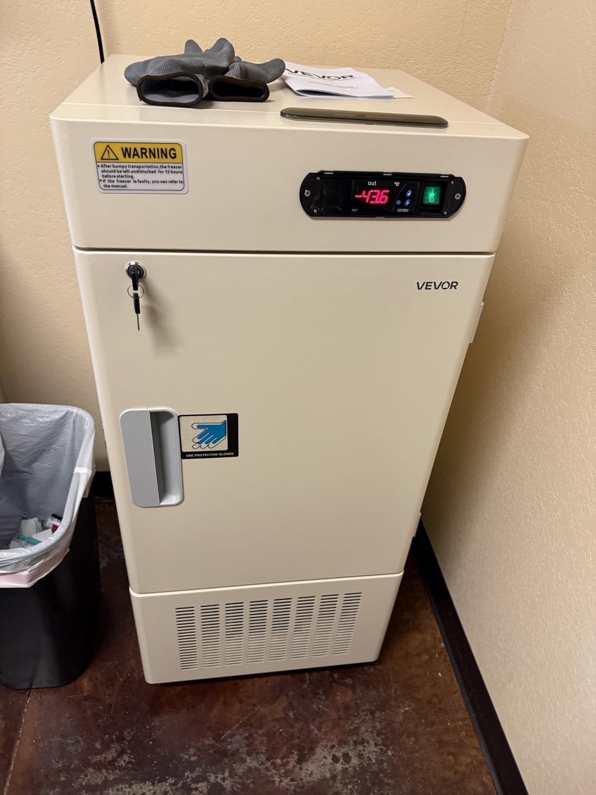 VEVOR Ultra Low Temperature Freezer, 28 L, -40F to -123F Adjustable Temp Range, with Rollers and Digital Display, 304 Stainless Steel Liner, Low Temperature Lab Freezer for Laboratory Samples Storage customer photo 2