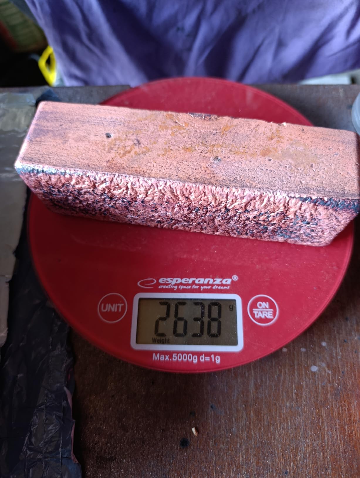 MMasters 5kg Premium Graphite Ingot Mold for Metal Casting - High-Purity Material for Gold, Silver, Aluminum, Copper, and Brass - Heat Resistant up to 1800C/3272F customer photo 1