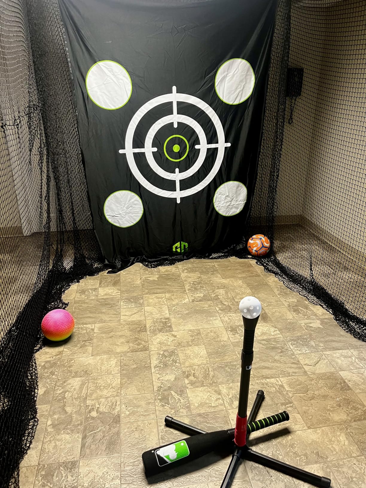 Heavy-Duty Golf Hitting Net 10x8x5.5 FT- Golf Practice Net with Silent Target Tarp, 4-Ply Net, Mat & Tee, Steel Tubes, Poles & Carry Bag - Golf Nets for Backyard, Indoor, Outdoor & Garage customer photo 2