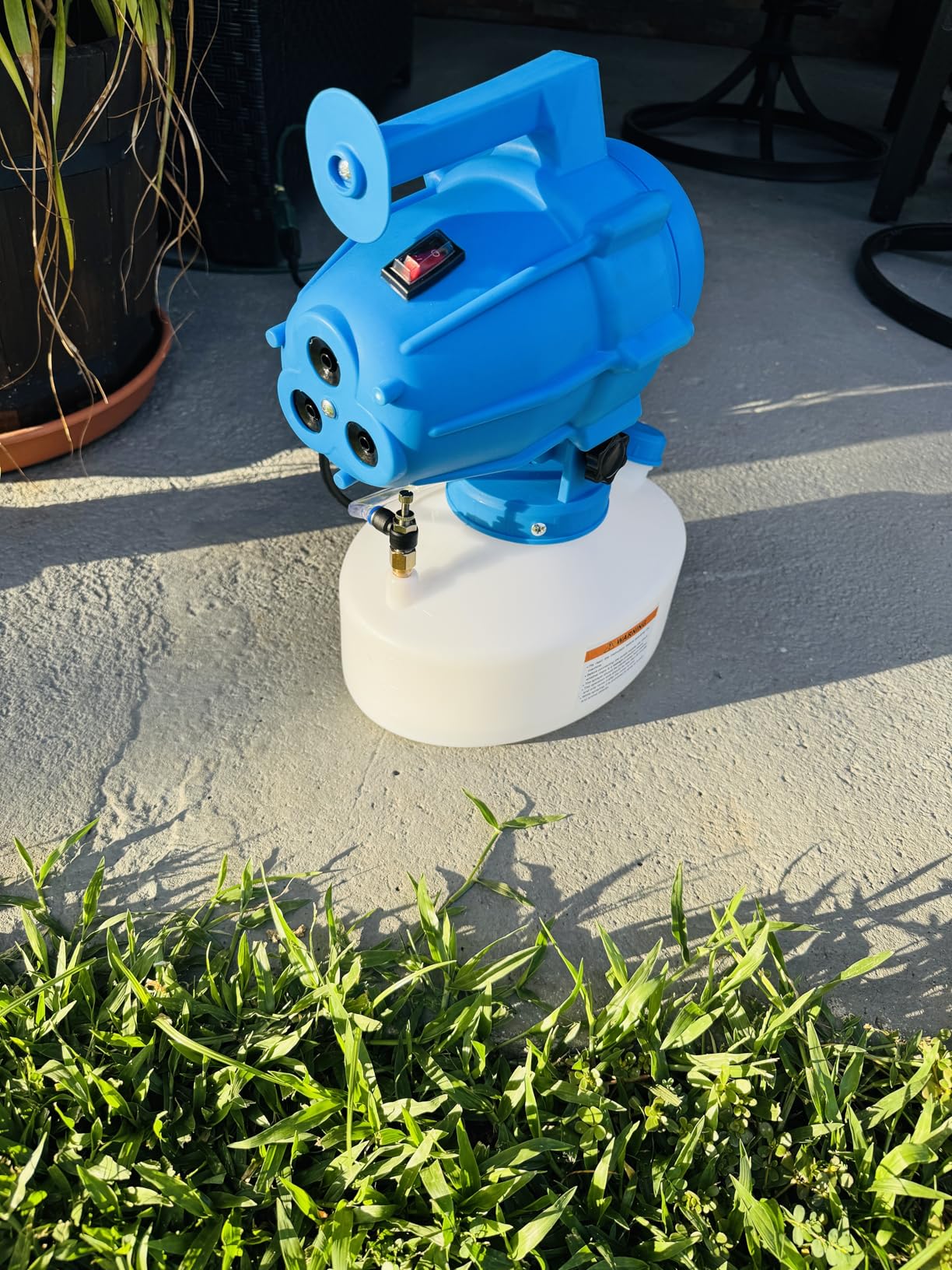 5L (1.3 Gallon) Electric ULV Fogger Sprayer Machine with 3 Nozzles, Portable Cold Fogger with Adjustable Flow Rate, 30ft Spraying Distance customer photo 1