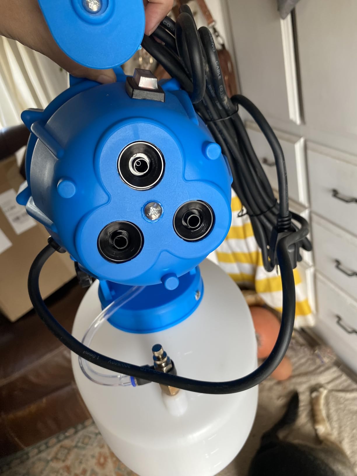5L (1.3 Gallon) Electric ULV Fogger Sprayer Machine with 3 Nozzles, Portable Cold Fogger with Adjustable Flow Rate, 30ft Spraying Distance customer photo 2