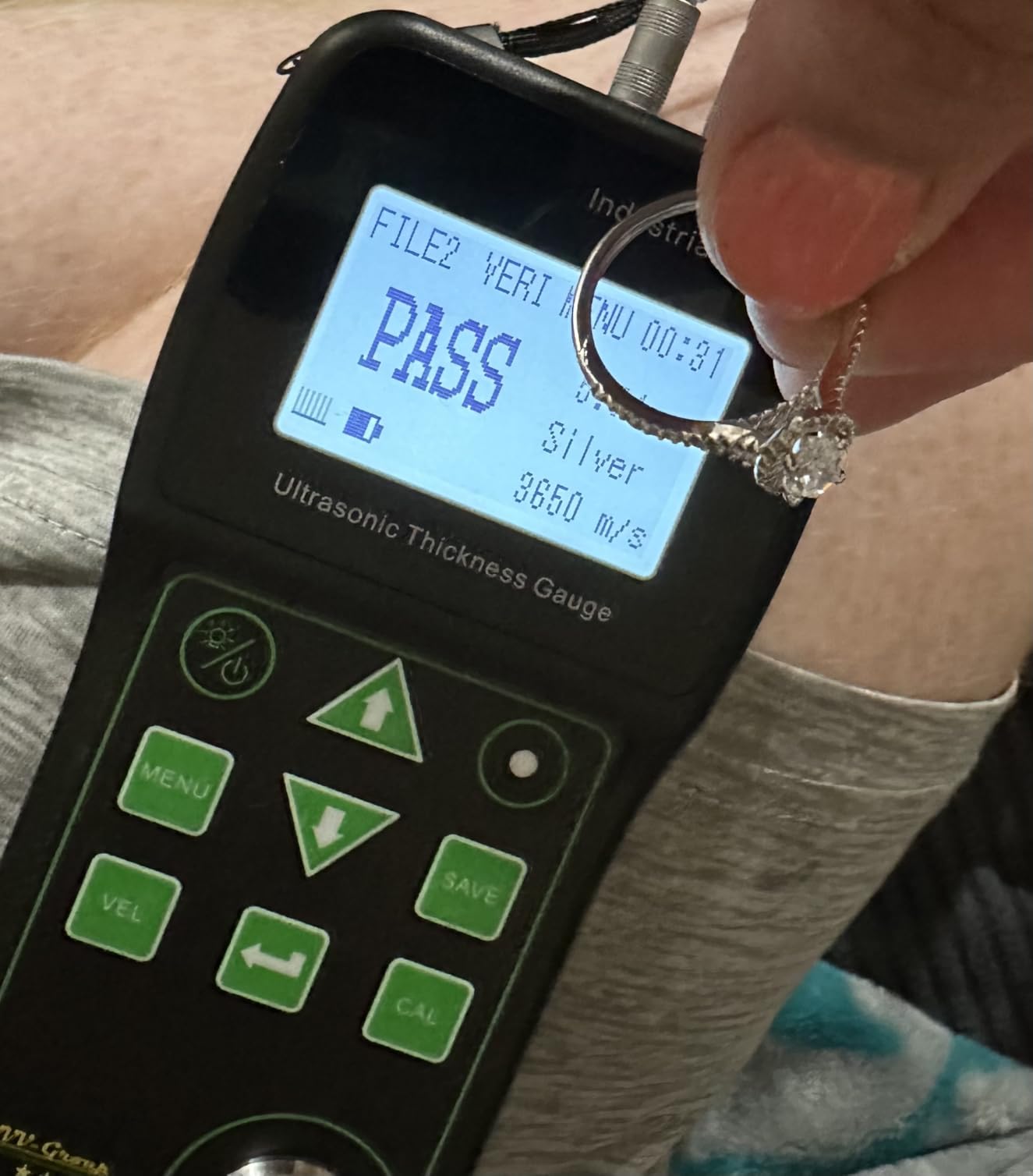 Ultrasonic Thickness Gauge Industrial-888 - Echo-Echo Through Coating up to 19.7 mils (500 um), Pulse-Echo for Cast Iron, VERI Metal Test, NDT Thickness Meter 0.039-19.685 in (1-500 mm) customer photo 2