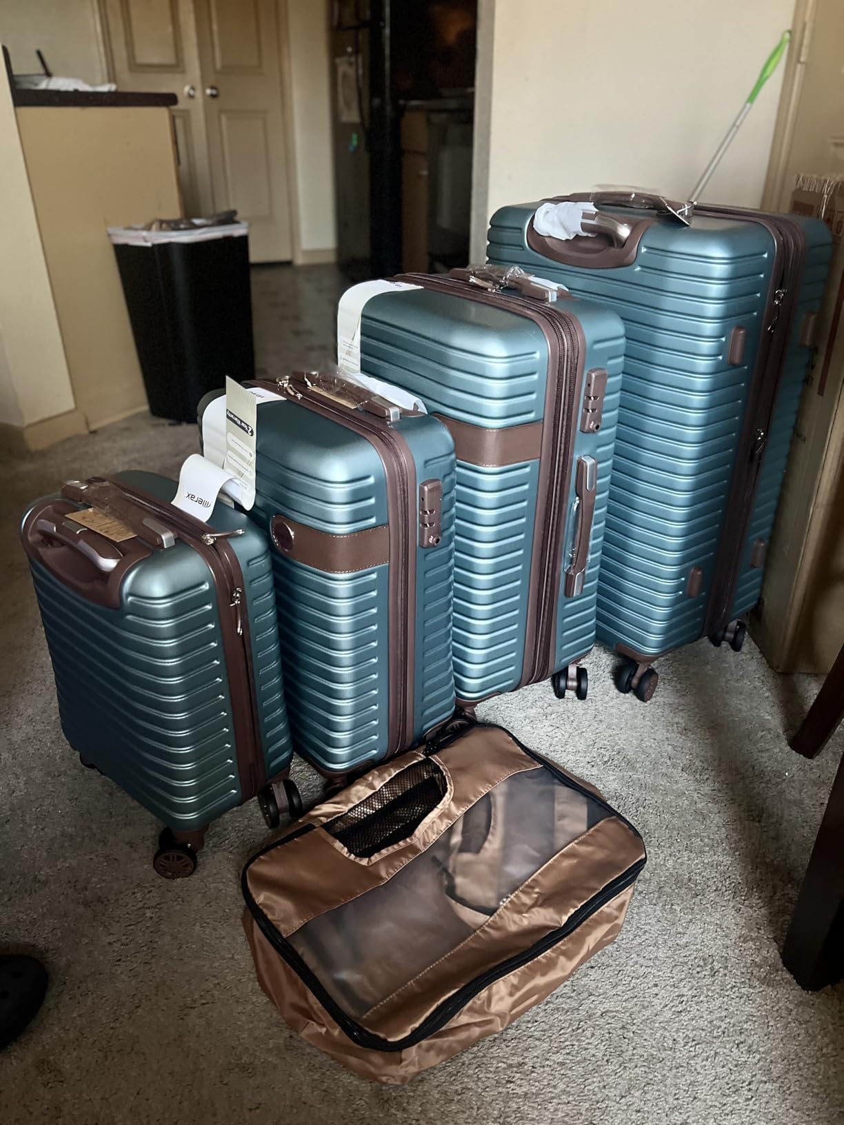 Luggage Sets 4 piece Lightweight Suitcases With Spinner Wheels TSA Lock Expandable (only 24