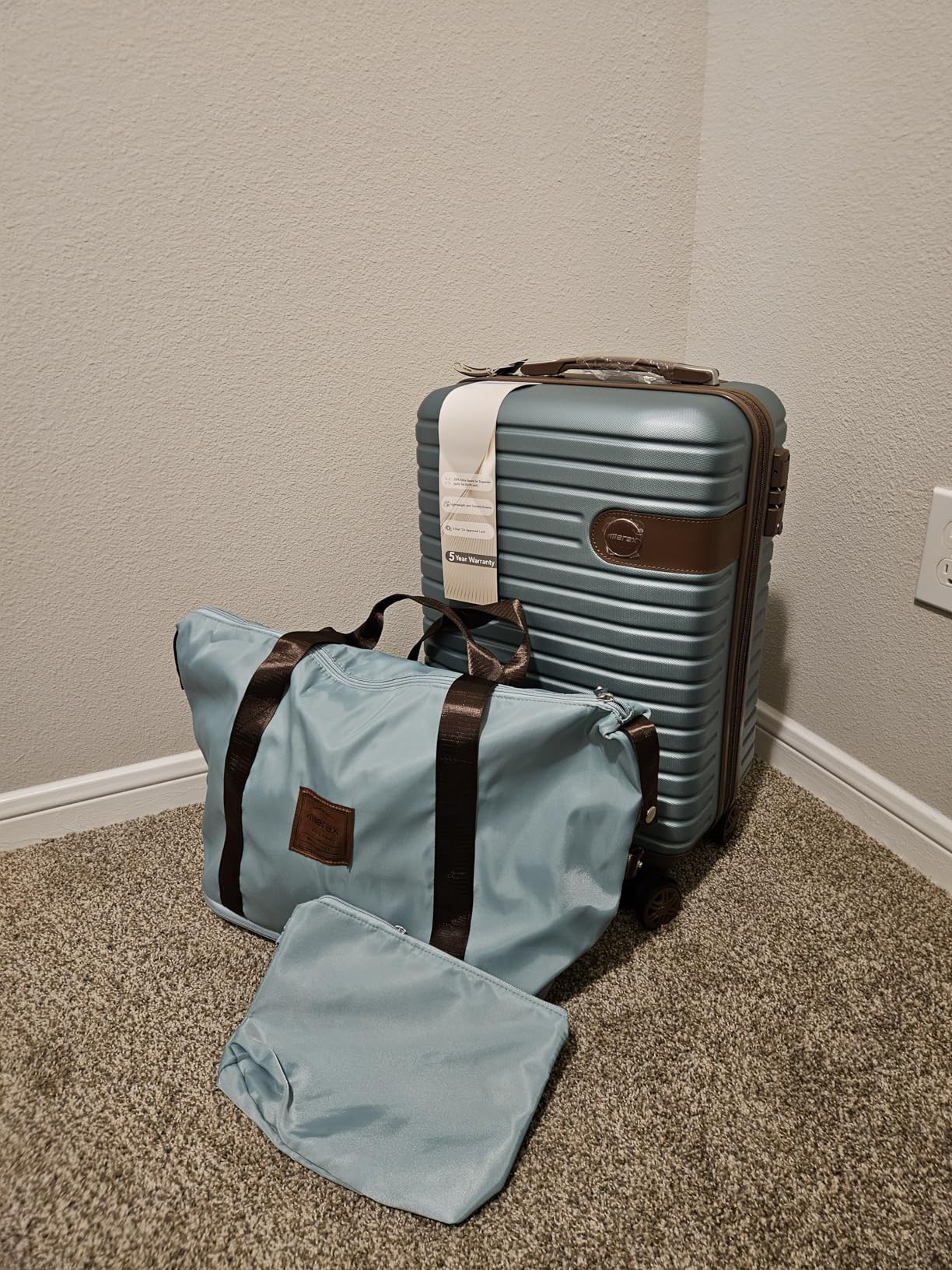 Luggage Sets 4 piece Lightweight Suitcases With Spinner Wheels TSA Lock Expandable (only 24