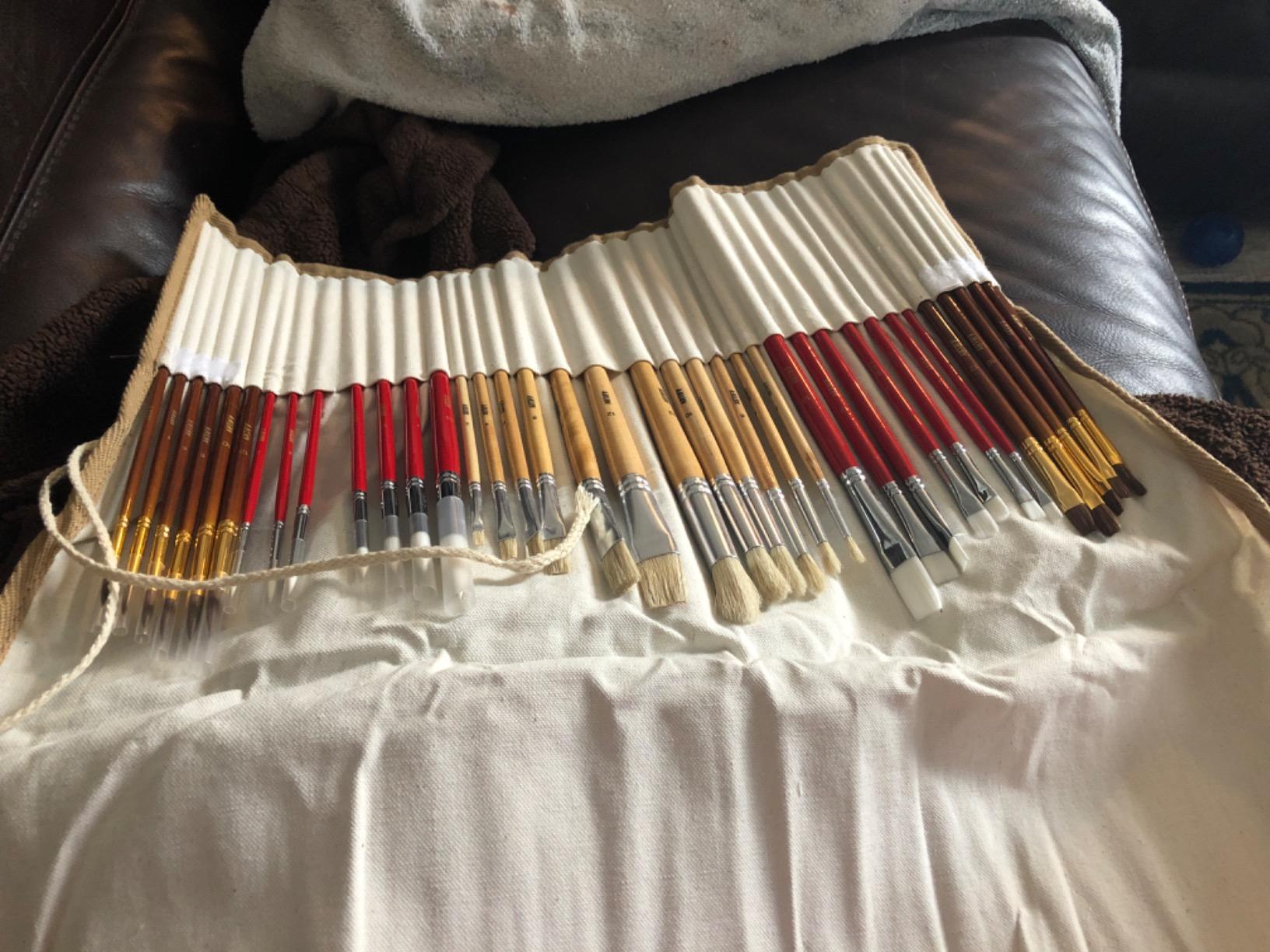 Artify Detail Paint Brushes, 100% Kolinsky Sable Micro Paint Brushes - Master Series, Ultra Fine Tips Paint Brush Set, High Precision for Models/Crafts, Detailing for Watercolor, Gouache & Ink customer photo 1