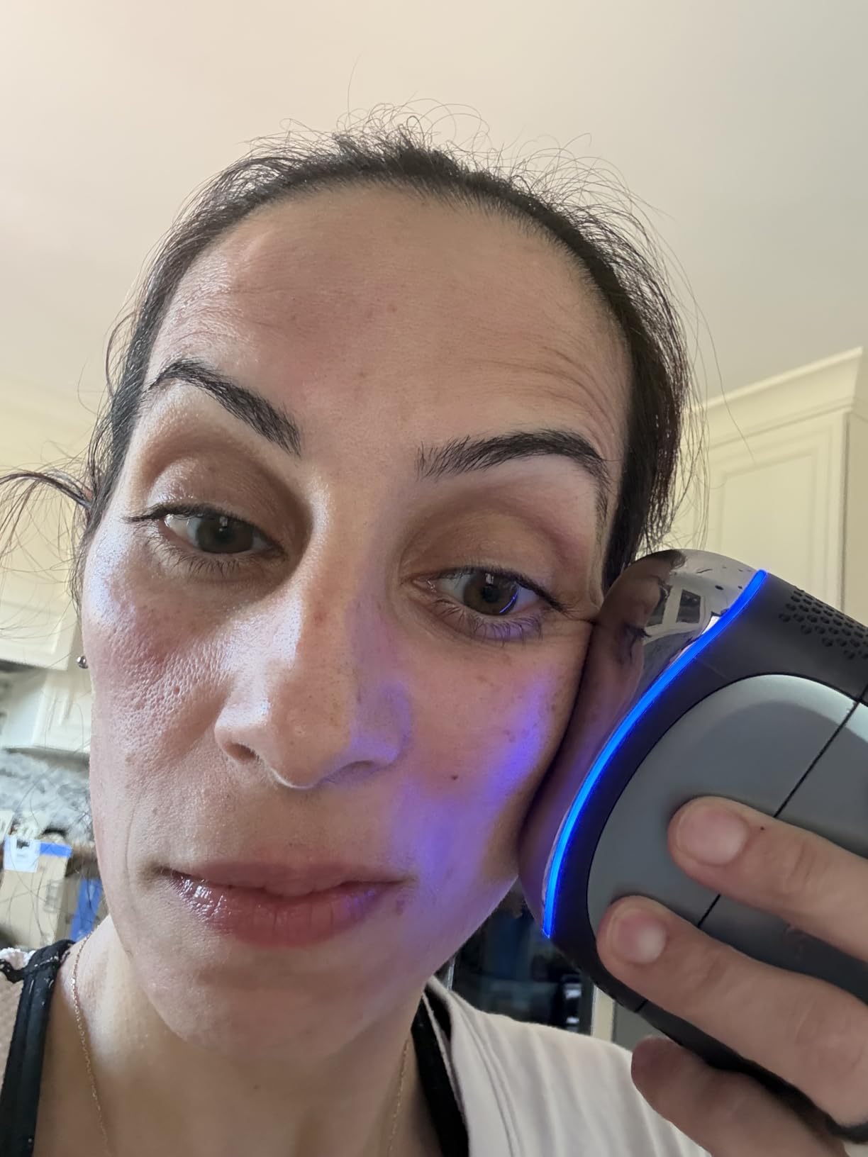 Shark FacialPro Glow at-Home Hydro-Powered Facial System with DePuffi Hot & Cold Therapy - Professional Spa Skincare Device for Pore Cleansing, Hydration, & Radiant Glow, Lilac, FH320PL customer photo 2