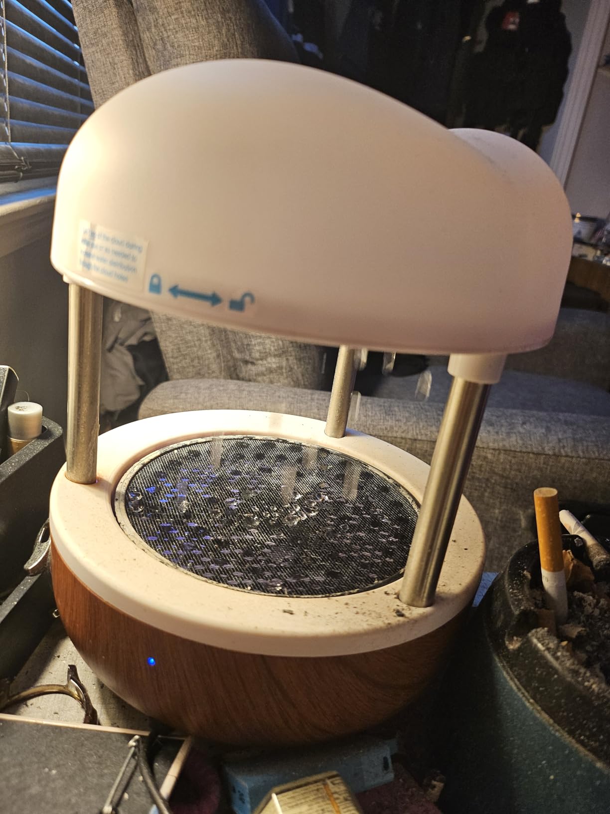 Mindsight 'Calming Cloud' Tabletop Water Fountain | Quiet Pump | Splash Resistant | Zen & Nature Decor | Promotes Focus, Stress Relief, Productivity, Sleep | Reminder to Pause & Reset | Desk Accessory customer photo 1