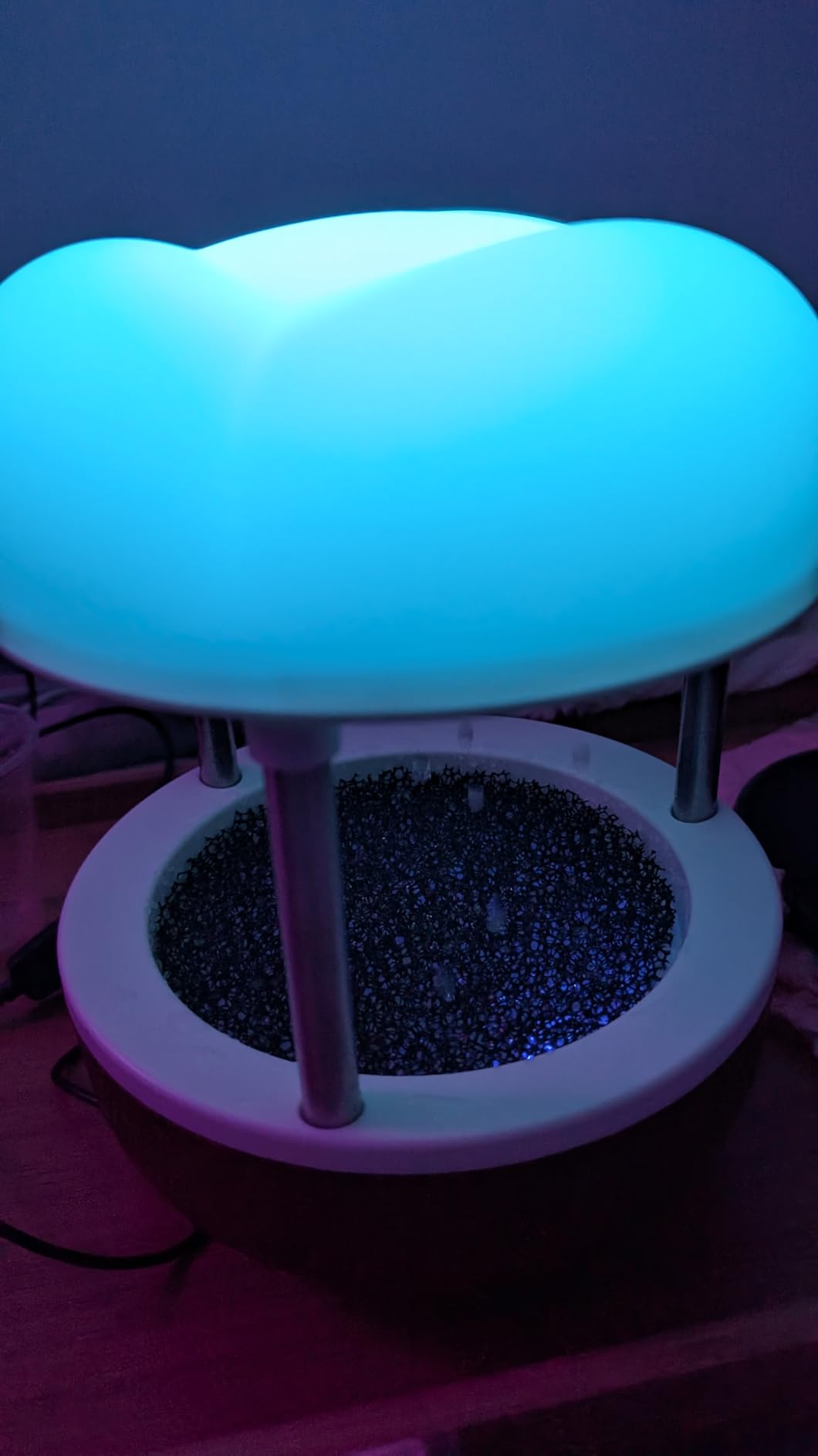 Mindsight 'Calming Cloud' Tabletop Water Fountain | Quiet Pump | Splash Resistant | Zen & Nature Decor | Promotes Focus, Stress Relief, Productivity, Sleep | Reminder to Pause & Reset | Desk Accessory customer photo 2