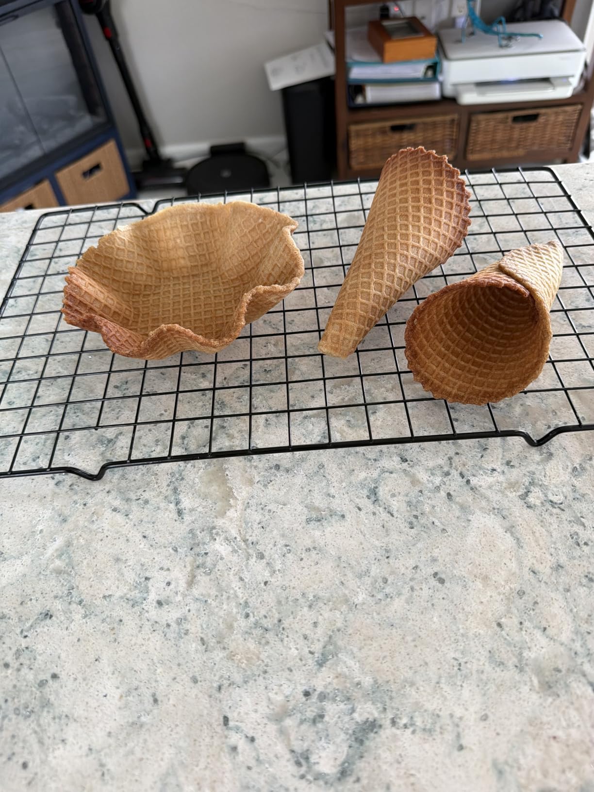 Baker's Friend Waffle Cone Maker Machine with Browning Control, 7.5