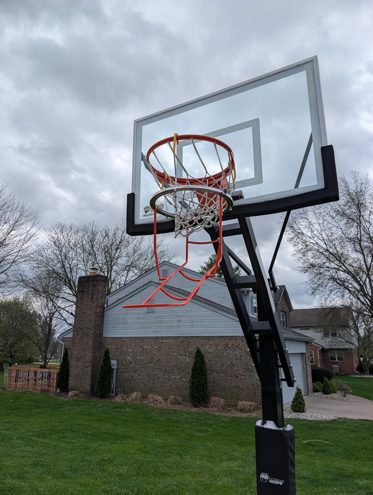 Upgraded Basketball Shot Trainer Rebounder, Heavy Duty Basketball Return Attachment with 360° Rotating Chute, Portable Ball Returns Training Aid Fits Standard 18