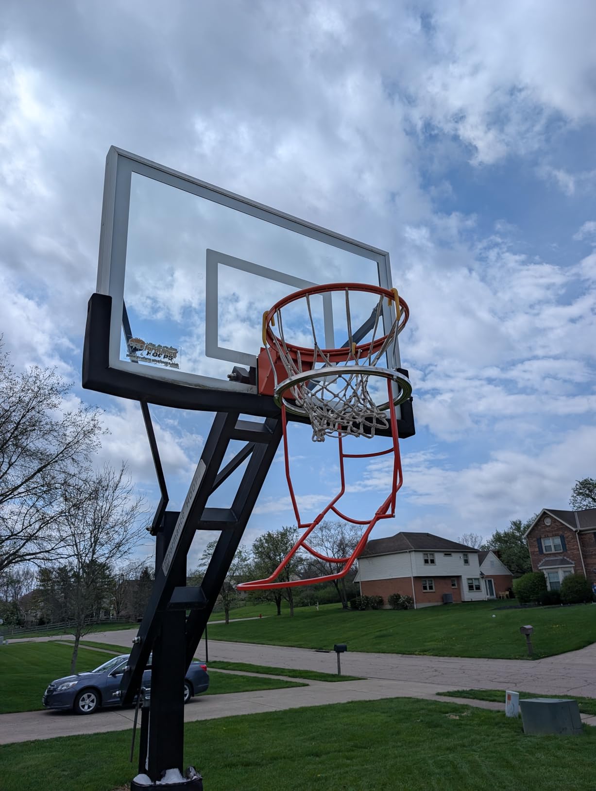 Upgraded Basketball Shot Trainer Rebounder, Heavy Duty Basketball Return Attachment with 360° Rotating Chute, Portable Ball Returns Training Aid Fits Standard 18
