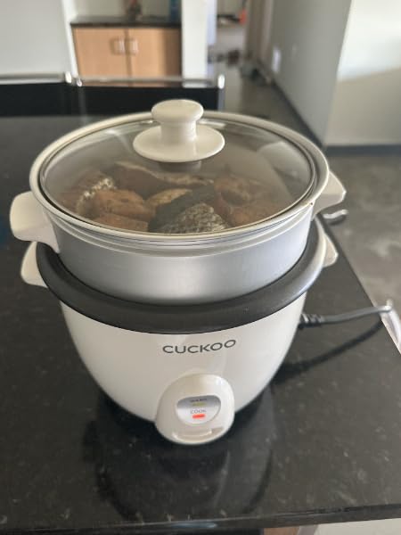 CUCKOO One Touch Rice Cooker 12-Cup Cooked (CR-0601C), Small Rice Cooker & Warmer with Steamer Tray, Versatile Grain Cooker, Soup Maker, Auto Keep Warm, White customer photo 2