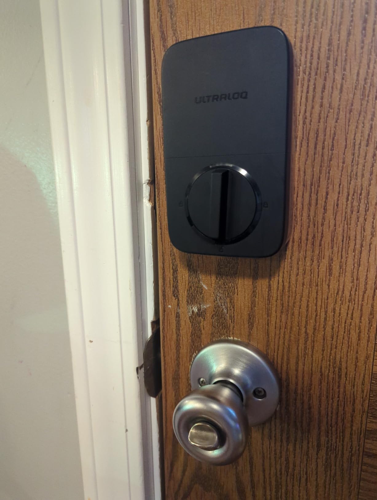 ULTRALOQ Bolt Fingerprint WiFi Smart Lock with Door Sensor, Remote Access | Works with Apple Home, Alexa, Google, SmartThings, Built-in WiFi Keypad Deadbolt, Auto Unlock & Lock, 10-month Battery, BHMA customer photo 2