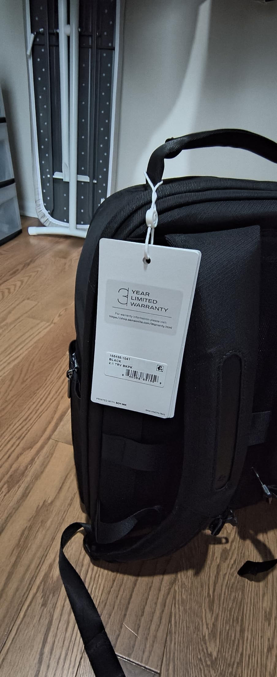 Samsonite Paralux 2-in-1 Travel Backpack, Converts into Main Bag + Go Bag, Lay-Flat Packing, StackIt Strap, Laptop Sleeve & Integrated AirTag Holder, Stone Grey customer photo 2