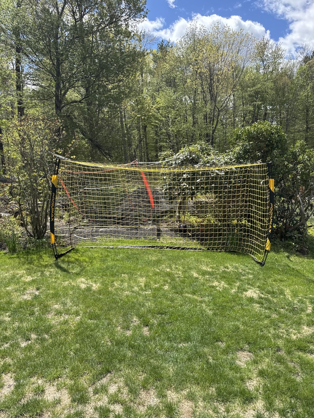 PodiuMax Soccer Goal 12X6FT for Youth Adults, Heavy Duty Portable Soccer Goals for Backyard, Easy Set Up Net with Collapsible Base, Carry Bag & 4 Ground Stakes customer photo 1