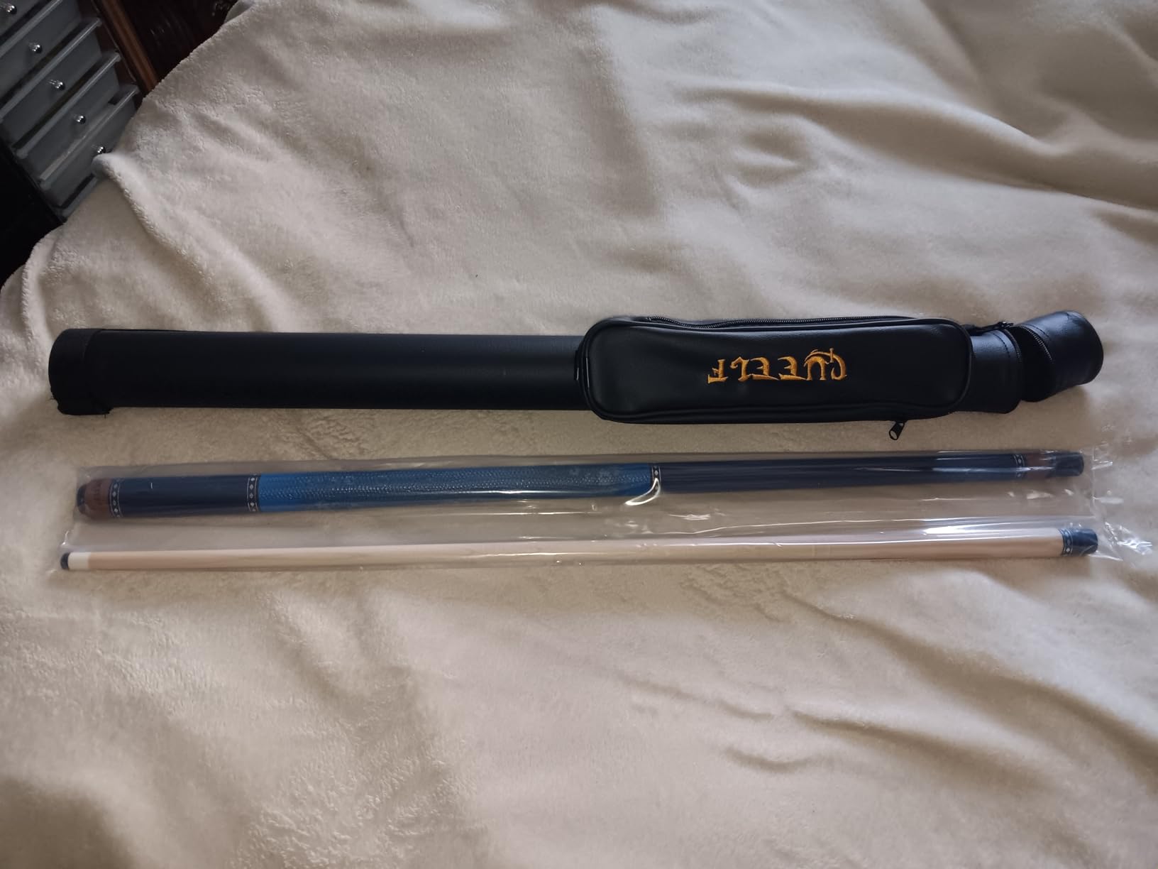 Pool Cue Stick Low Deflection Hand-Made Inlay Billiard Cue 58'' Professional Billiard Pool Cue Stick for Adults-12.5mm Tip,3/8 * 8 Joint customer photo 2