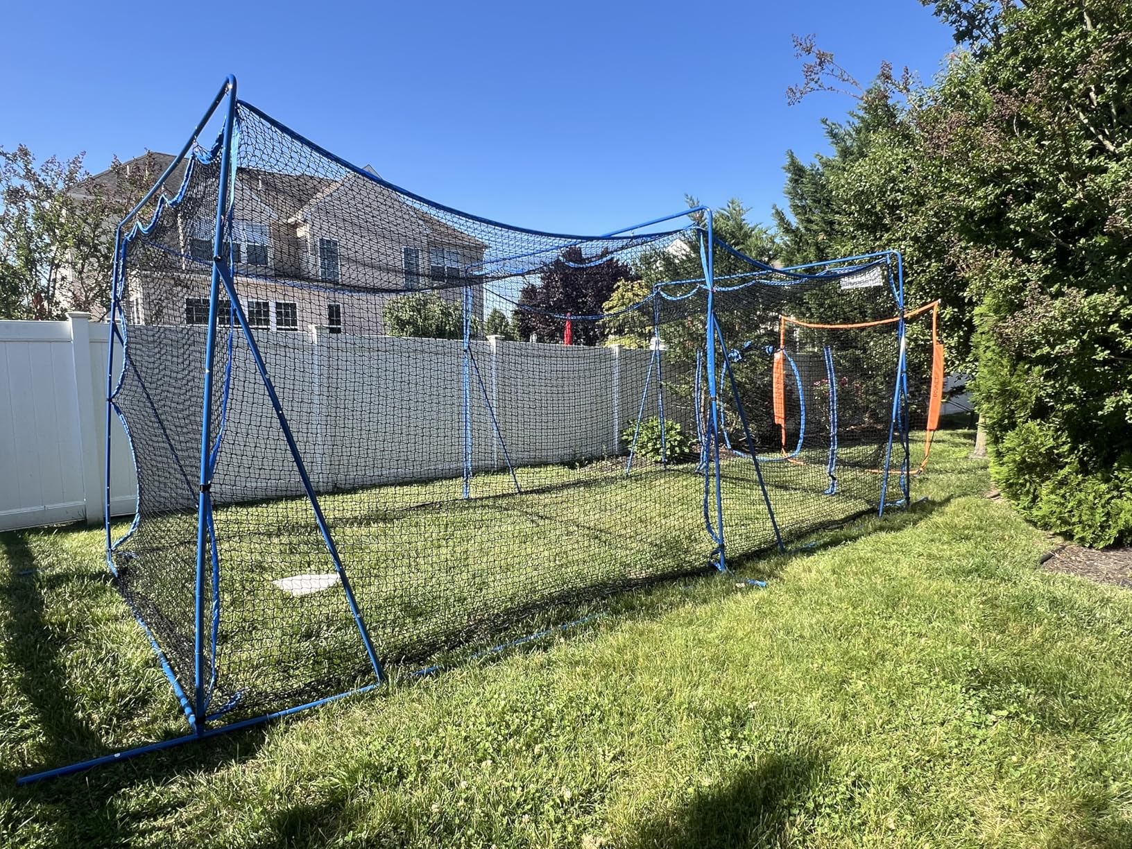 20ftx10ftx8ft Baseball Softball Cage with Hitting Net,Dual Sided 7-Ply Netting for Batting/Pitching/Fielding,Heavy-Duty Metal Frame and Windproof Ropes for Backyard Outdoor Indoor customer photo 1
