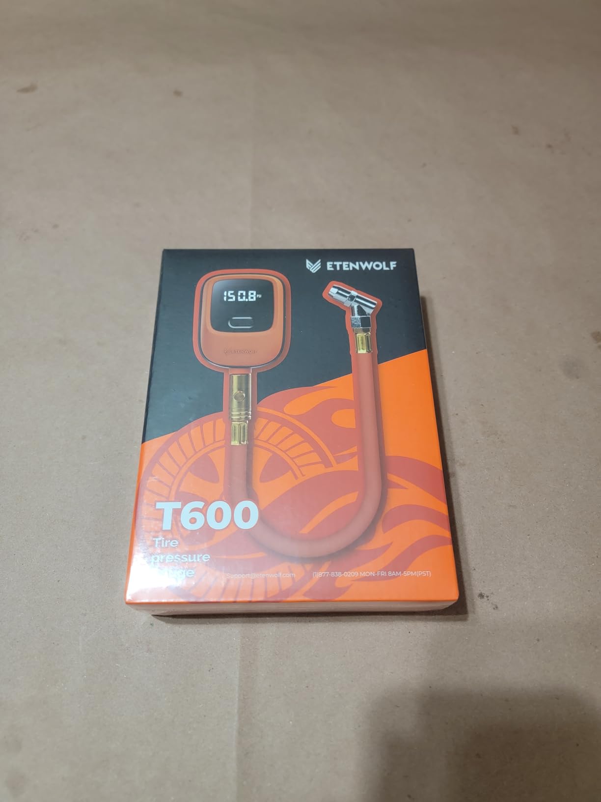 ETENWOLF T600 Digital Tire Pressure Gauge 0-250 PSI, ANSI B40.7 2A Grade High Precision (Plus-Minus 1%), Tire Gauge for Tire Pressure with Rubber Hose, Replaceable AA Batteries customer photo 1