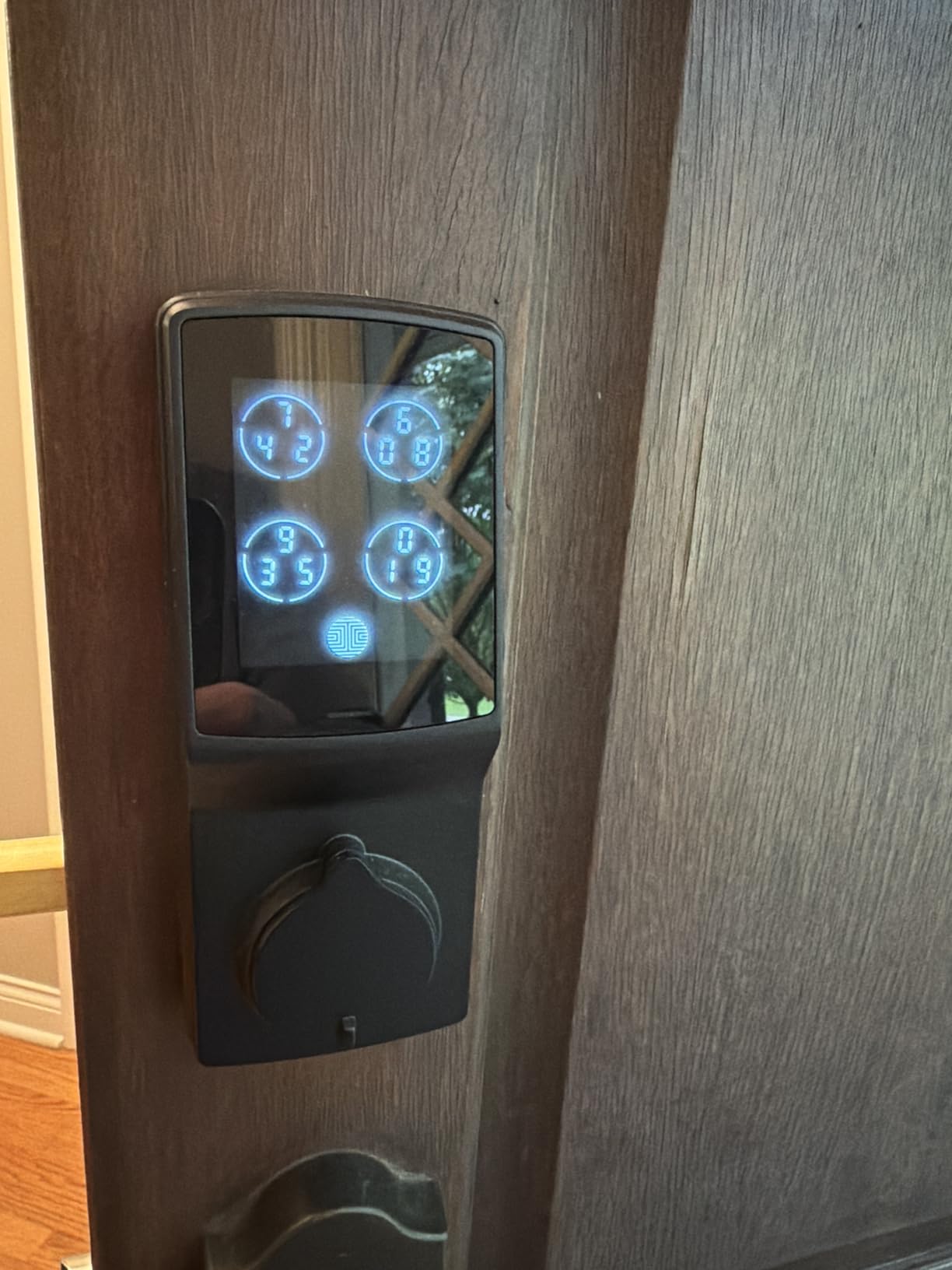 Lockly Guard Secure Pro Deadbolt PGD728WPU Commercial Smart Lock - UL10B/10C Fire Rated Keypad Door Lock with Fingerprint, Wi-Fi & Bluetooth, Alexa & Google Compatible, 8 AA Batteries customer photo 2