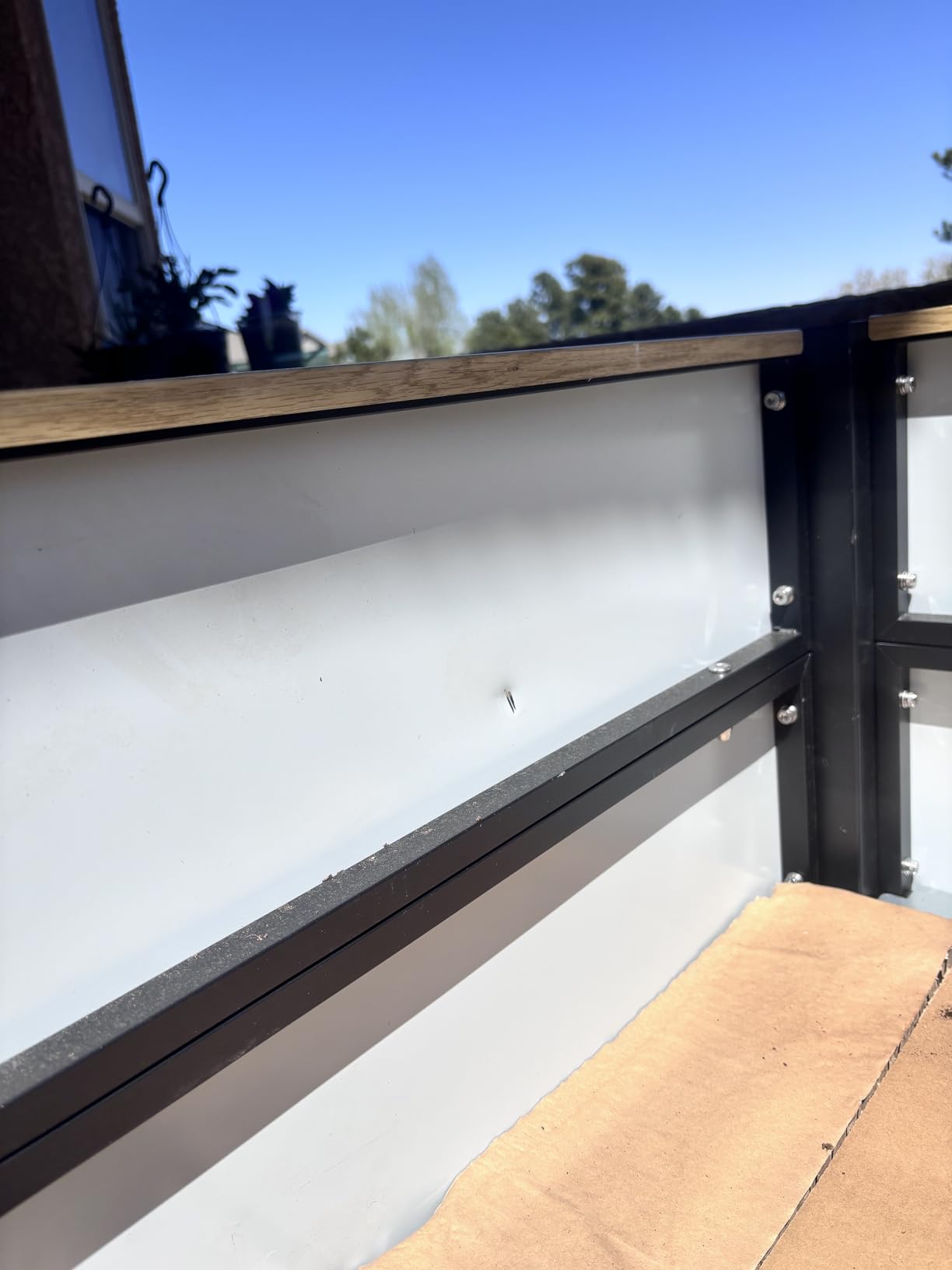 Rolling Elevated Garden Bed, 2' x 6' Metal Woodgrain Elevated Outdoor Planters Boxes with Legs & Storage Rack, 1400 lbs Weight Capacity customer photo 2