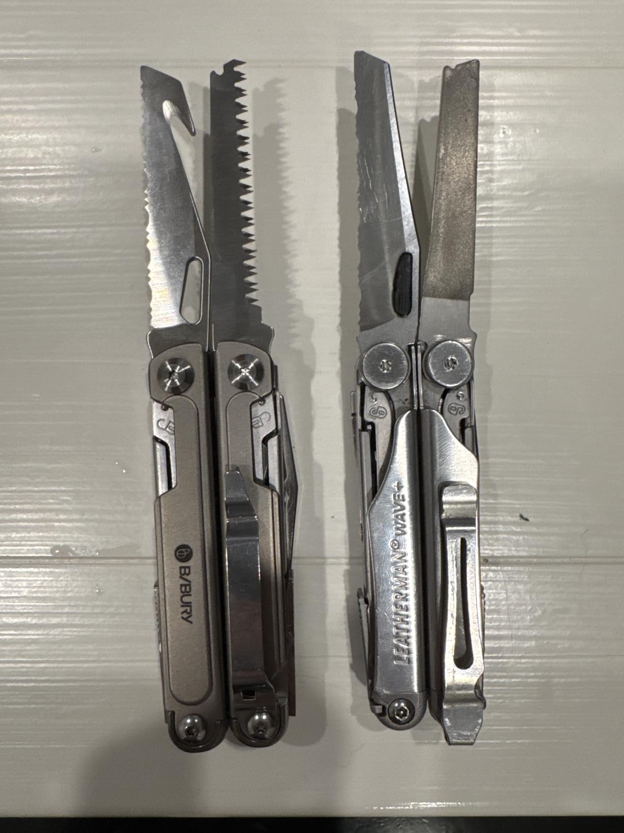 BIBURY 24-in-1 Titanium Multitool Pliers, 8.7oz Ultra-Light EDC Pocket Tool with Sheath & Belt Clip, Aerospace-Grade Titanium Handle for Camping, Hiking, DIY, Gift for Men - 2048DT customer photo 2