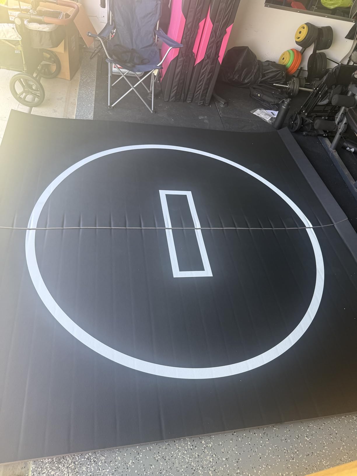 Wrestling Mat - Foam or Inflatable Wrestling Mats for Home, Jiu Jitsu Mats Kids, Thick Training Exercise Mats for BJJ, Grappling, Judo, Martial Arts, Boxing, Yoga, MMA customer photo 2