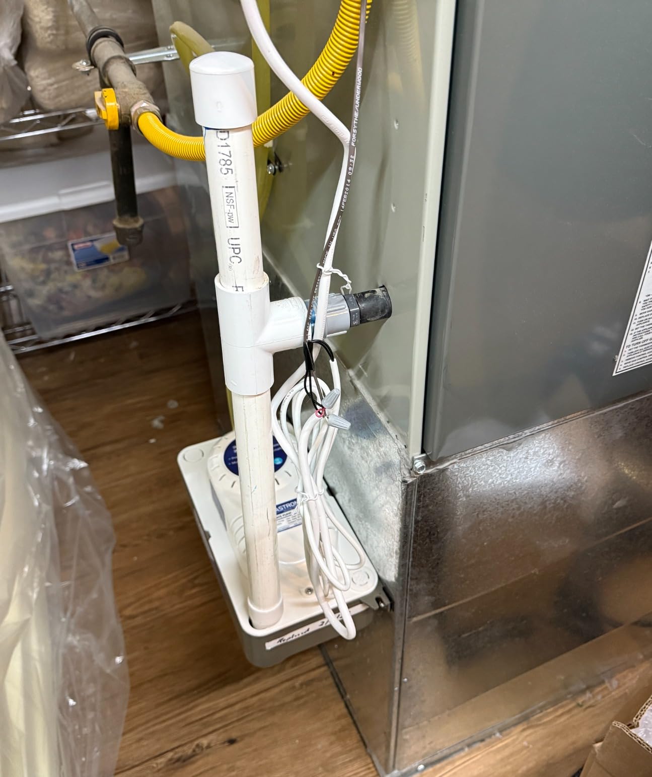 Aquastrong Mini Split HVAC Condensate Pump, 9.6 GPH, 115V/230V, Automatic Safety Switch, 33 FT Lift AC Condensate Removal for Air Conditioner, Furnace, Dehumidifier, 3.3' Power Cord customer photo 1