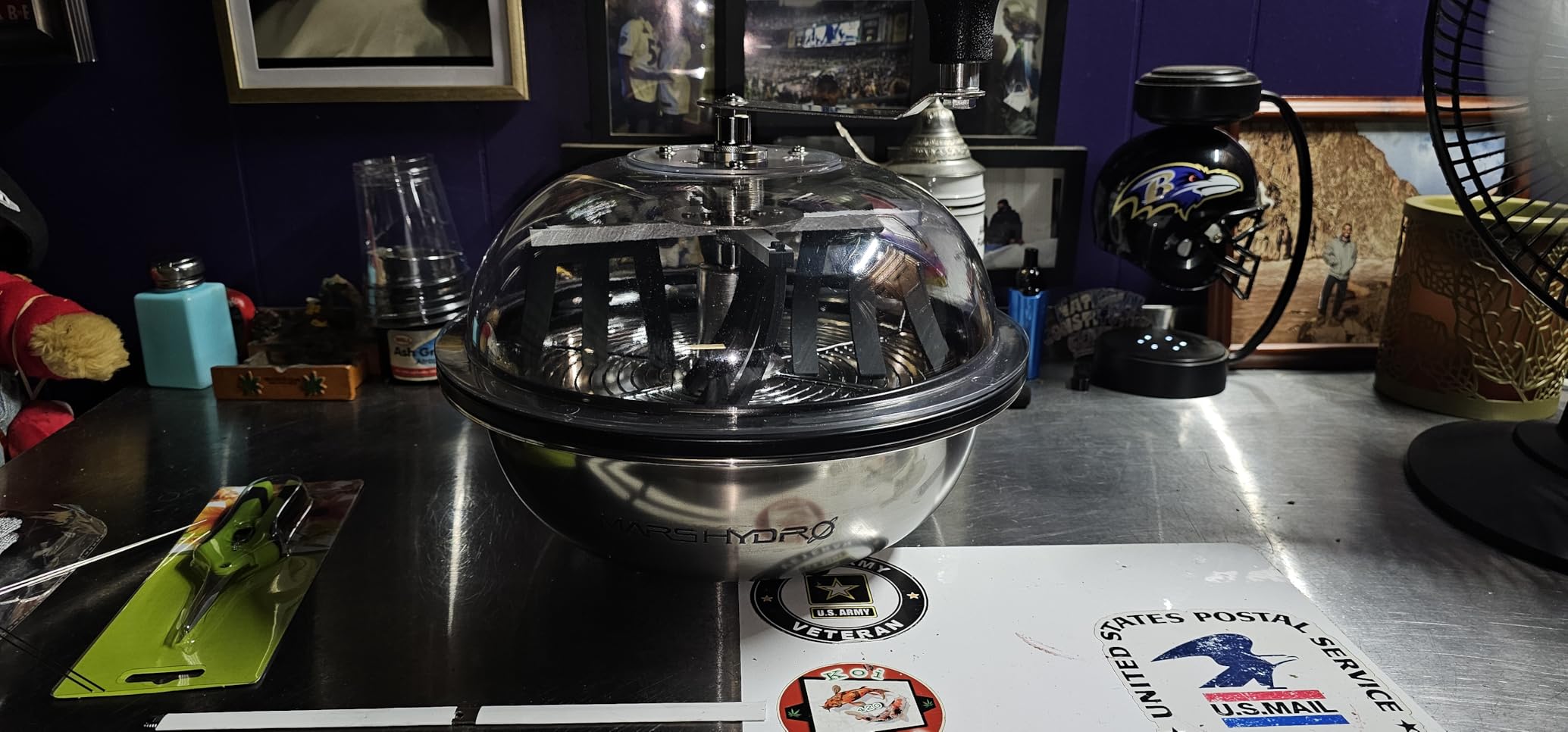 MARS HYDRO 13 Inch Bud Leaf Bowl Trimmer, Wet/Dry Use Twist Spin Cutter with Clear Visibility Dome & Sharp Stainless Steel Blades for Herbs, Buds, Flowers & Hydroponic Gardening customer photo 2