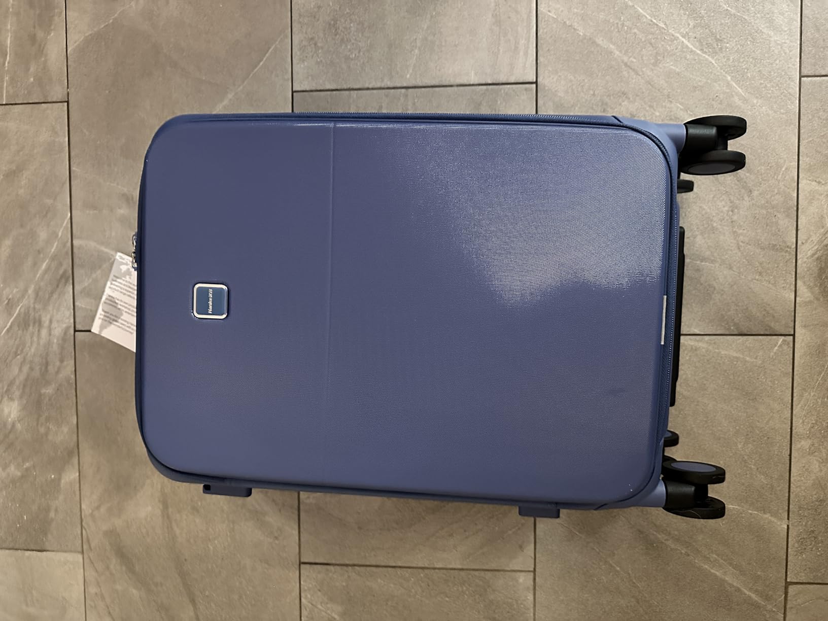 28 Inch Expandable Checked Luggage with Cup Holder and Charger Port, Top Opening Hard Shell Large Suitcases with Wheel, Big Travel Rolling Suitcase Trunk Luggage with Lock,Caribbean Blue customer photo 1