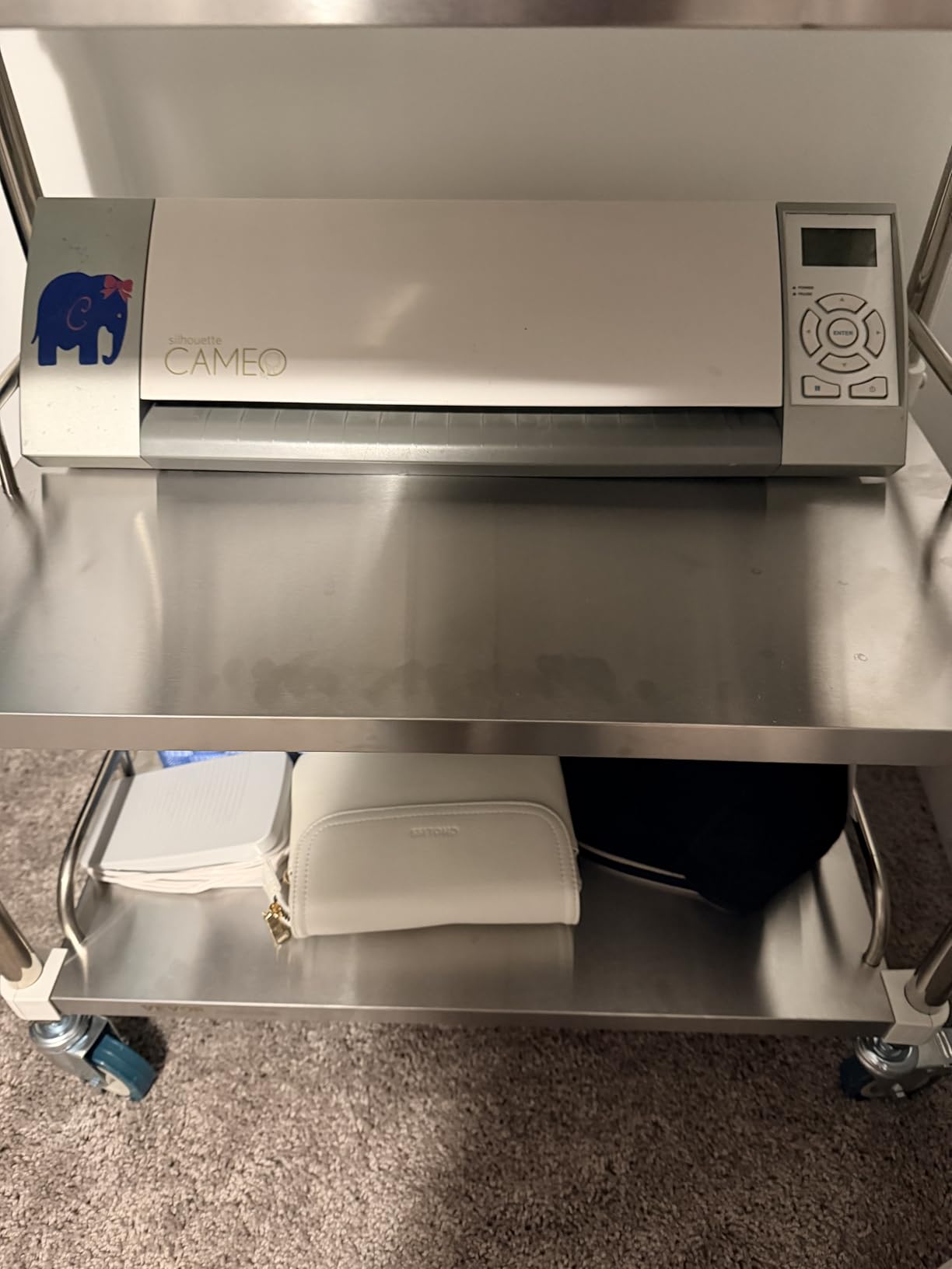 VEVOR Stainless Steel Rolling Cart, 3-Tier Metal Utility Cart with Lockable Wheels, Medical Serving Trolley Clinic Tray, Mobile Service Cart for Hospital, Lab, Restaurant, Kitchen, Salon customer photo 1