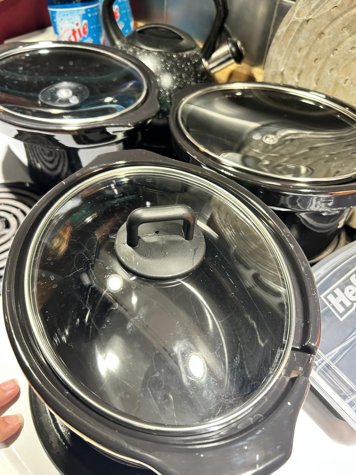 Chefman Triple Slow Cooker & Food Warmer, Three Crock Slowcooker with 2.5 Qt. Ceramic Crocks, 7.5-Quart Total Capacity, PFAS-Free, Three Temperature Settings, Dishwasher-Safe Parts, Stainless Steel customer photo 2