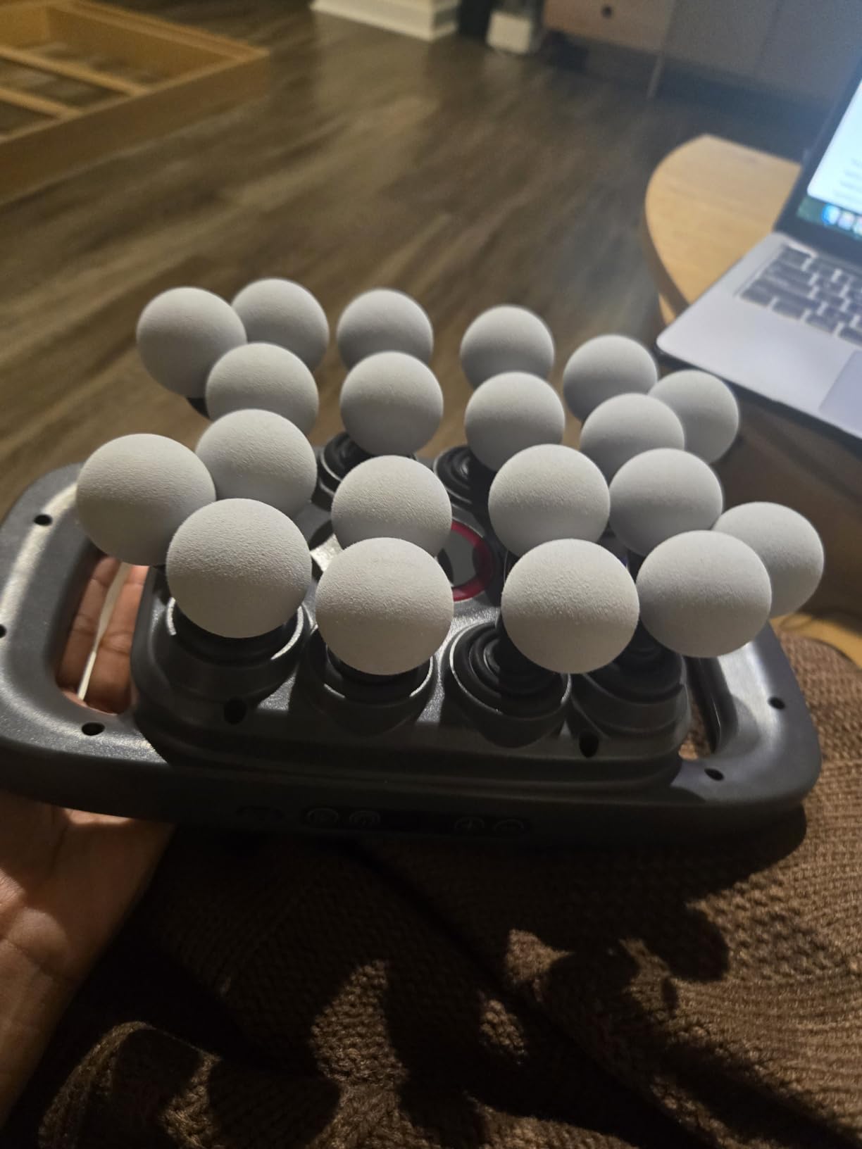 HOTU Massage Gun Deep Tissue, 16-Head Back Massager for Body Muscle Pain Relief, 3 Modes & 30 Intensities Portable Electric Quiet Multi Mini Handheld Percussion Massagers Leg/Waist/Shoulder/Hip/Foot customer photo 1