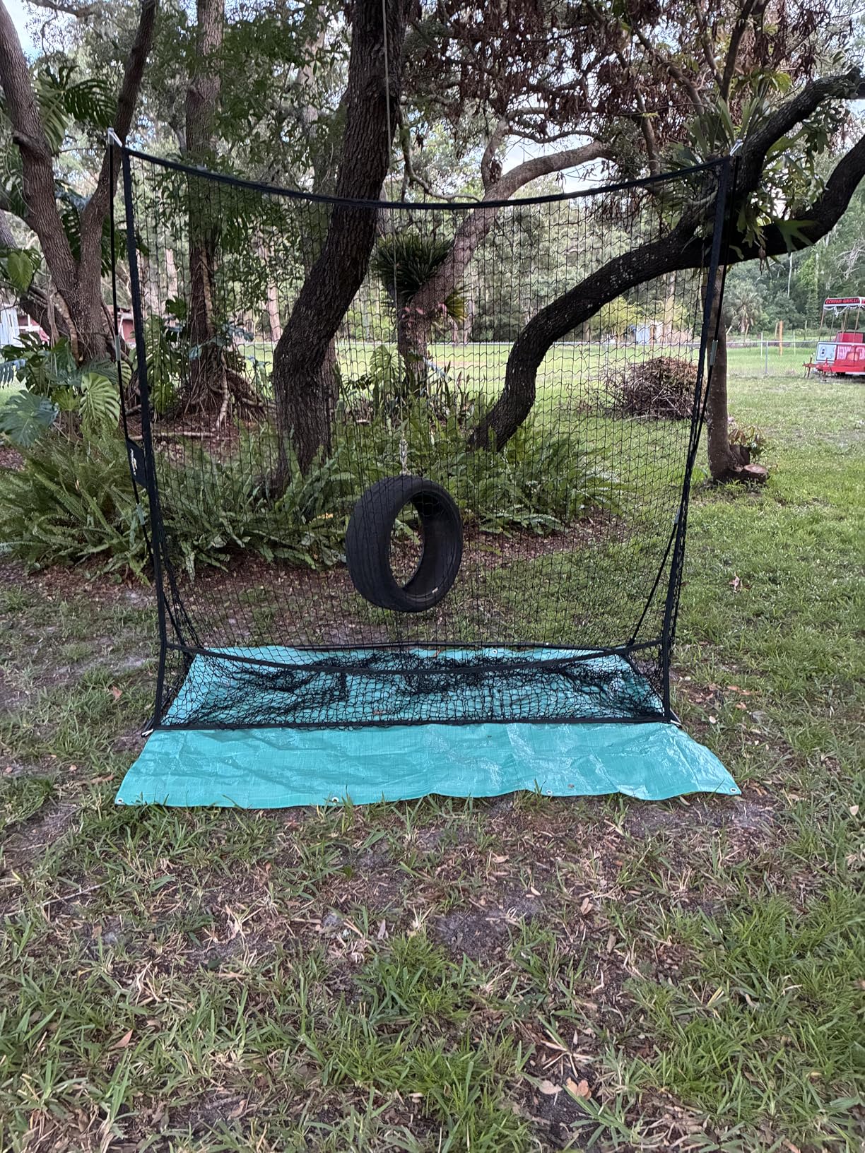 PodiuMax 7x7 Baseball & Softball Net with Large Ball Collection System, Upgraded Triangular Base, Softball Pitching Net with 2 Strike Zone, Baseball Nets for Batting, Pitching, Fielding customer photo 1