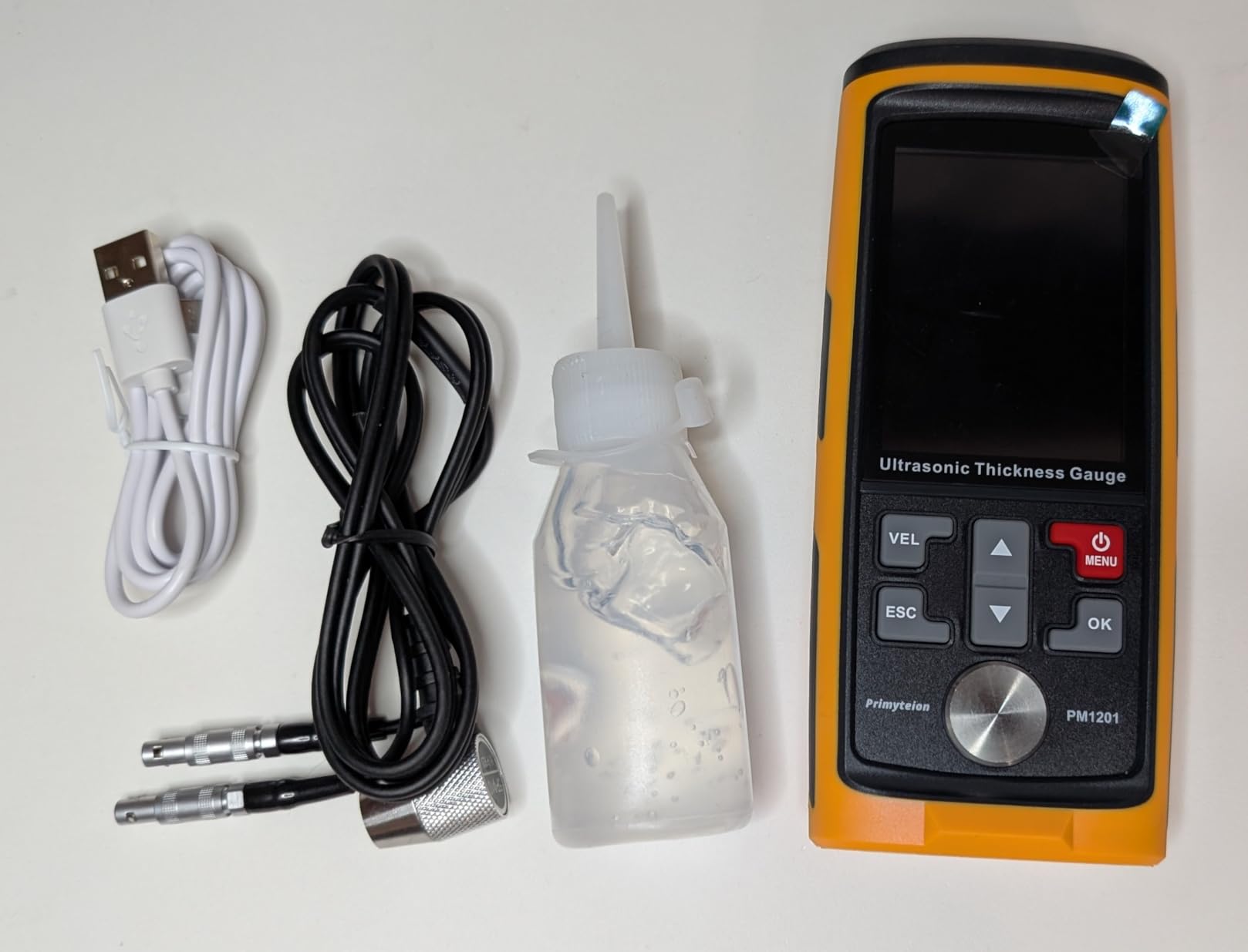 Ultrasonic Thickness Gauge PM1301, Range 0.039 to 11.811 inch, Digital Metals Thickness Tester, Steel, Metals, Plastic, Glass, PVC, Pipes (PM1301D) customer photo 2