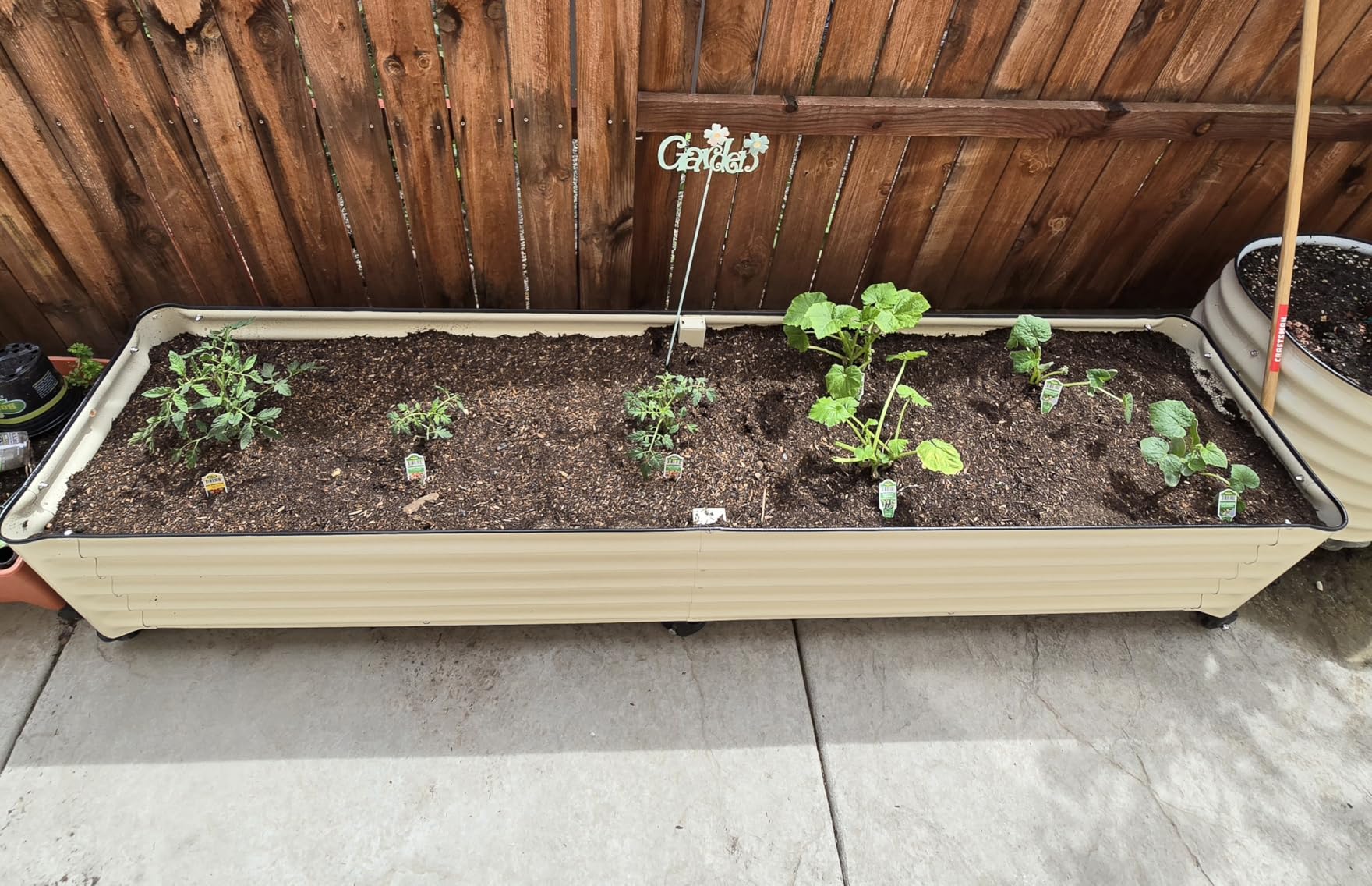 Vego garden Classic Rolling Garden Bed - 1.75' Mobile Metal Raised Garden Bed for Patio, Deck, Balcony customer photo 1