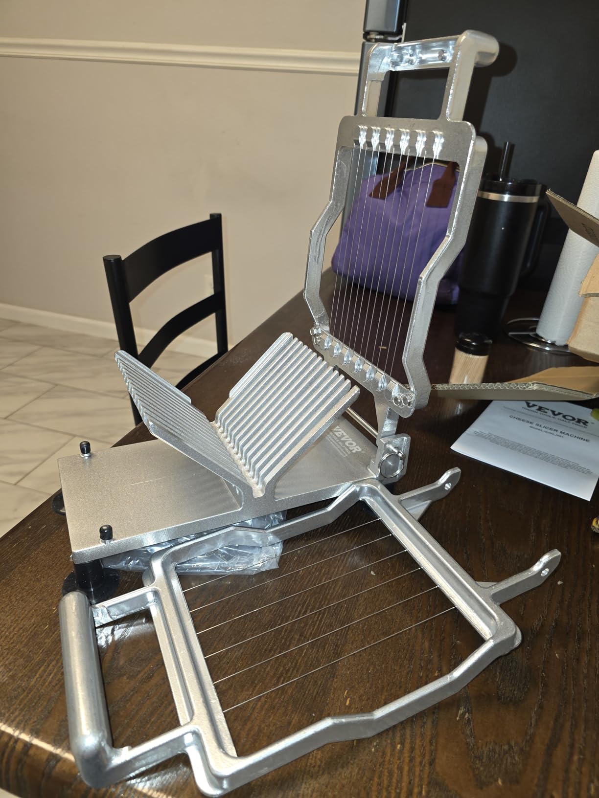 VEVOR Manual Bread Slicer, 0-0.6