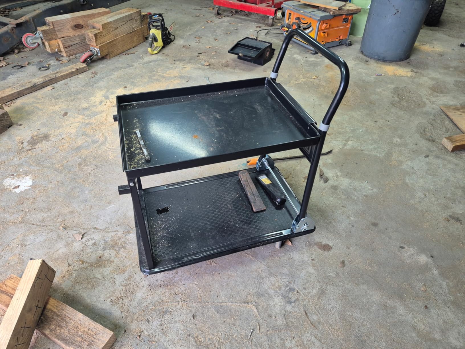 VEVOR Heavy Duty Platform Truck, 2000 LBS Industrial Steel Flatbed Cart with 360° Swivel Wheels (48