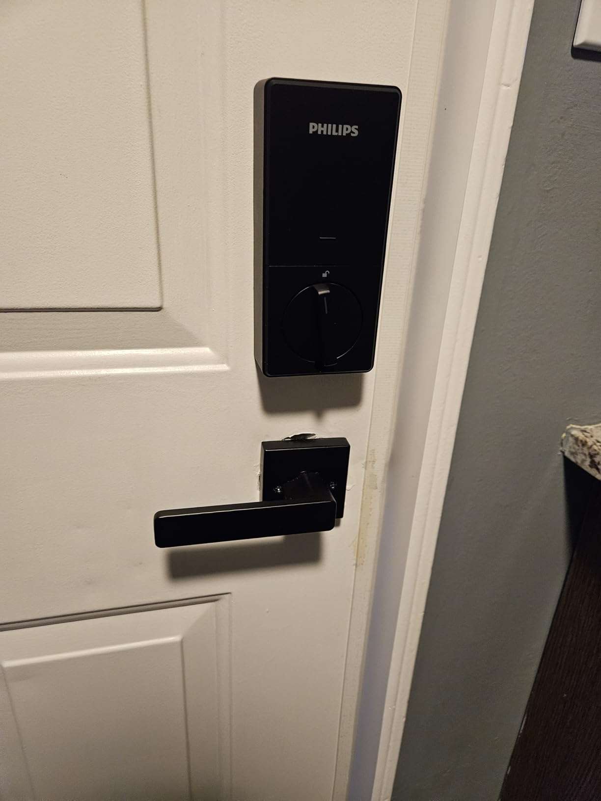 Philips WiFi Keypad Door Lock with Handle, Built-in WiFi, APP Remote Control, Voice & Fingerprint Unlock, Smart Locks for Front Door with Auto Lock, Keyless Entry Deadbolt, Satin Nickel customer photo 2