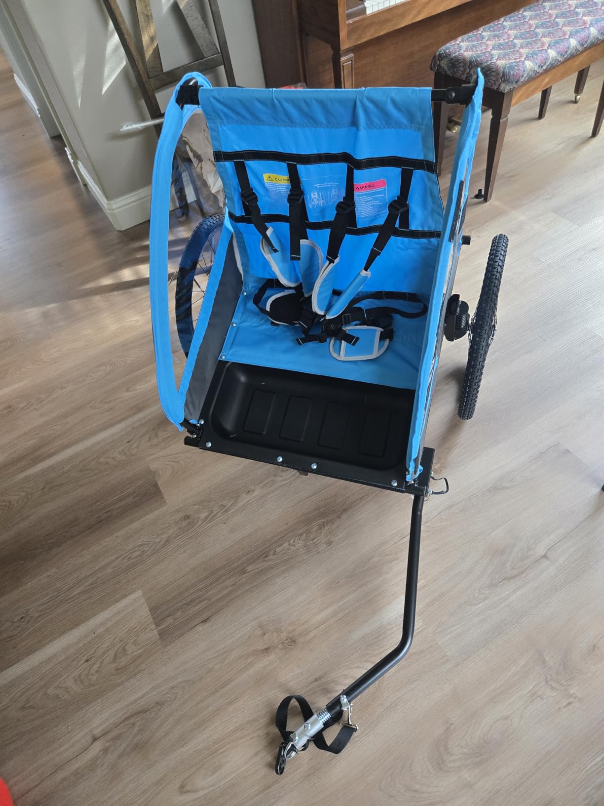 Sepnine 2-in-1 Kids Bike Trailer and Stroller with Suspension customer photo 2