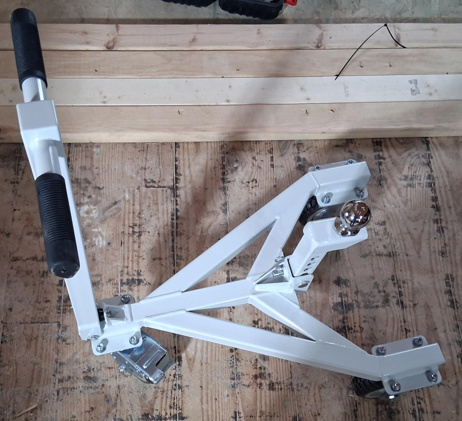 Trailer Dolly with 2 Inch Ball, Trailer Mover Heavy Duty, Jet Ski Dolly 20000 LBS Road Rating, Adjustable Tongue Height for Moving Trailers, Campers, Jet Skis, RVs, Boats customer photo 2