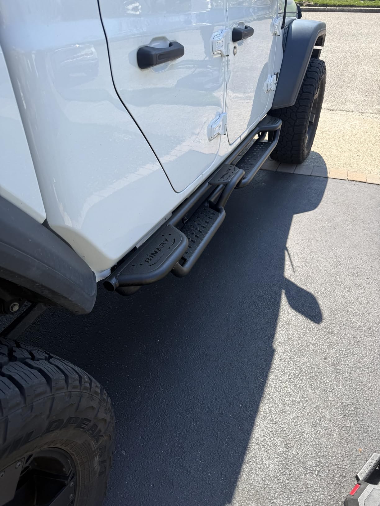 BINARY STAR Wheel to Wheel Running Boards Compatible with 2009-2018 Dodge Ram 1500 Crew Cab, 10-26 Ram 2500 3500(Incl. Classic)|4-Step Design for Cab Entry + Bed Access + Roof Loading Truck Side Steps customer photo 1
