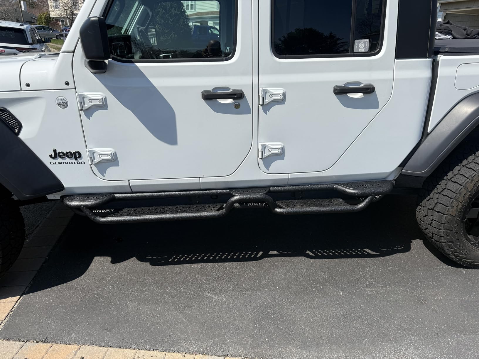 BINARY STAR Wheel to Wheel Running Boards Compatible with 2009-2018 Dodge Ram 1500 Crew Cab, 10-26 Ram 2500 3500(Incl. Classic)|4-Step Design for Cab Entry + Bed Access + Roof Loading Truck Side Steps customer photo 2