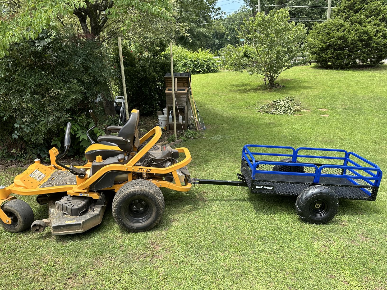 BILT HARD Heavy Duty 1500 lbs Capacity ATV Dump Cart, 11 Cu.Ft Tow Behind Garden Trailer customer photo 1