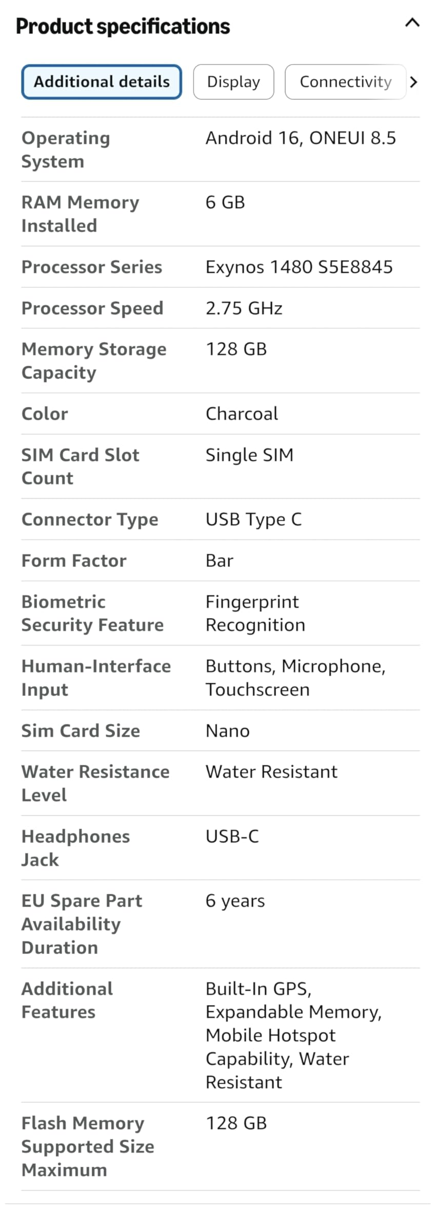Samsung Galaxy A37 5G (2026), Unlocked Android Smartphone, 256GB, AMOLED Display, Triple Camera, IP68, Slim Phone, 5000mAh Battery, US Version, US 1 Yr Warranty, Awesome White customer photo 2