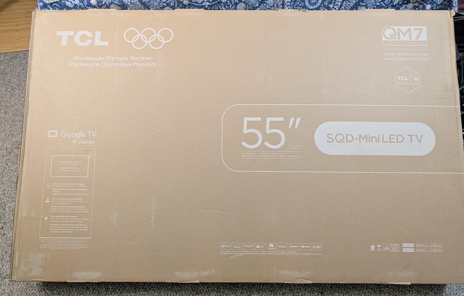 TCL 55 Inch Class QM7L Series | SQD-Mini-LED QLED Smart TV | 55QM7L, 2026 Model | 144Hz | Ultimate Color Ultra Brightness & Contrast | Google AI Bang & Olufsen | Voice Gaming Streaming Television customer photo 2