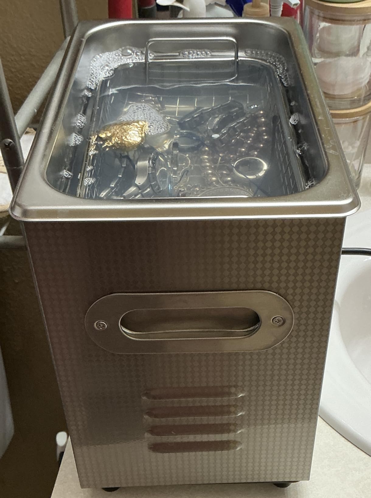 Garvee 22L Ultrasonic Cleaner with Heated Function, Digital Timer & Stainless Steel Tank, Commercial Ultrasonic Cleaning Machine for Auto Parts, Industrial Components, Jewelry, Glasses customer photo 1