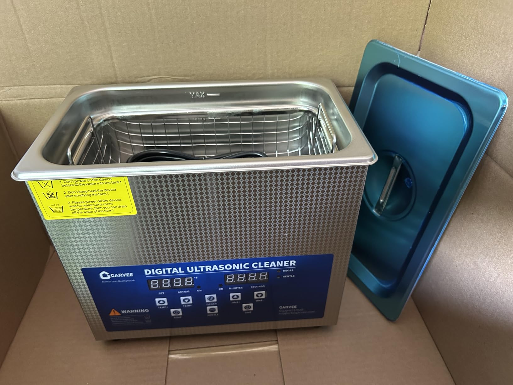 Garvee 22L Ultrasonic Cleaner with Heated Function, Digital Timer & Stainless Steel Tank, Commercial Ultrasonic Cleaning Machine for Auto Parts, Industrial Components, Jewelry, Glasses customer photo 2