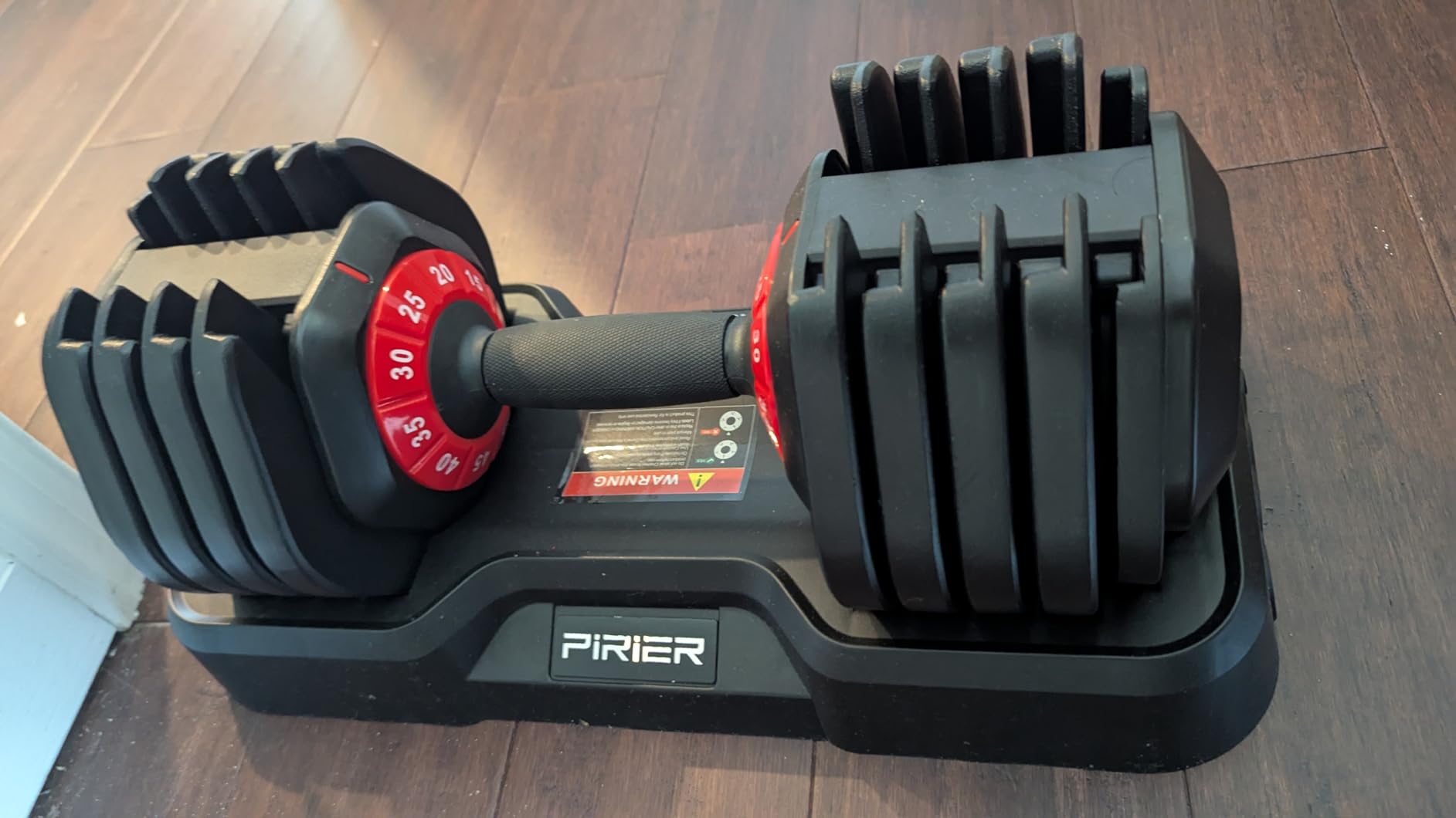 PIRIER Adjustable Dumbbell Set 50LB, 18-in-1 Free Weight Adjustable Dumbbells customer photo 2