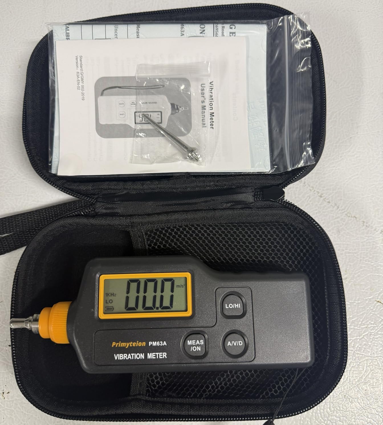 PM63A Vibration Meter Handheld, High-Precision Digital Vibration Tester, 20-Hour Continuous Runtime for Predictive Maintenance & Motor Analysis customer photo 2